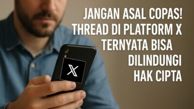 Ilustrasi Thread di Platform X