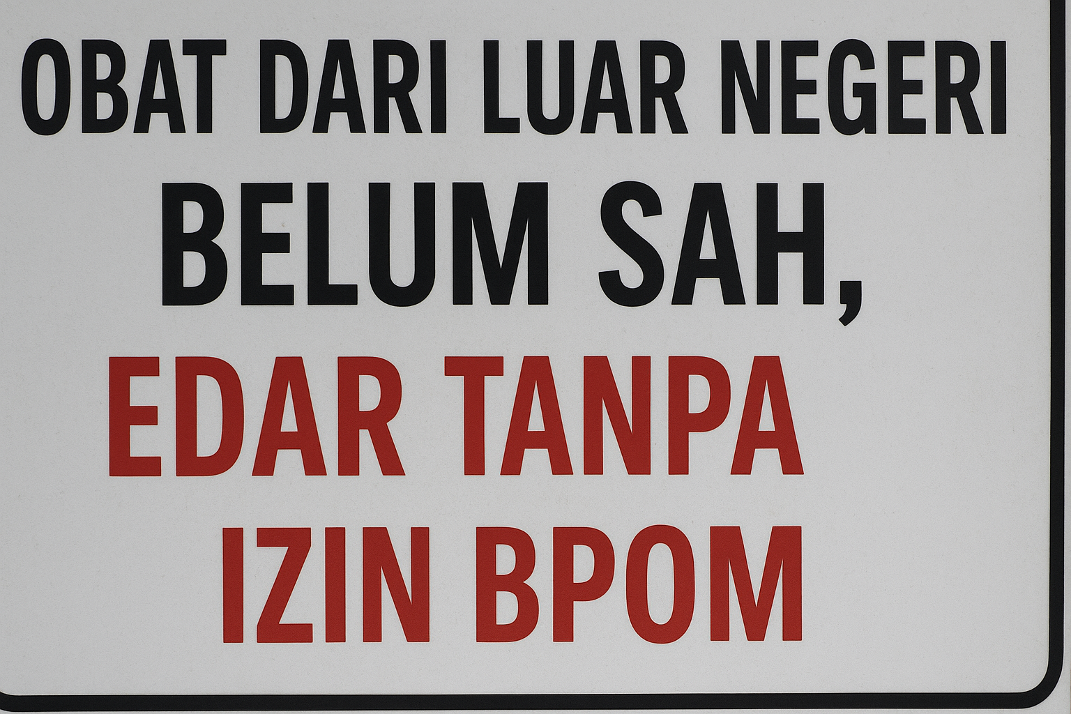 Ilustrasi Obat Tanpa Izin BPOM