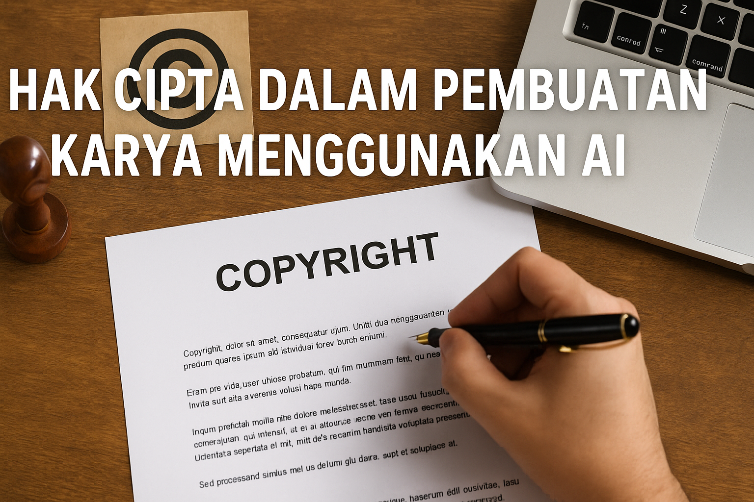 Ilustrasi Hak Cipta Menggunakan AI