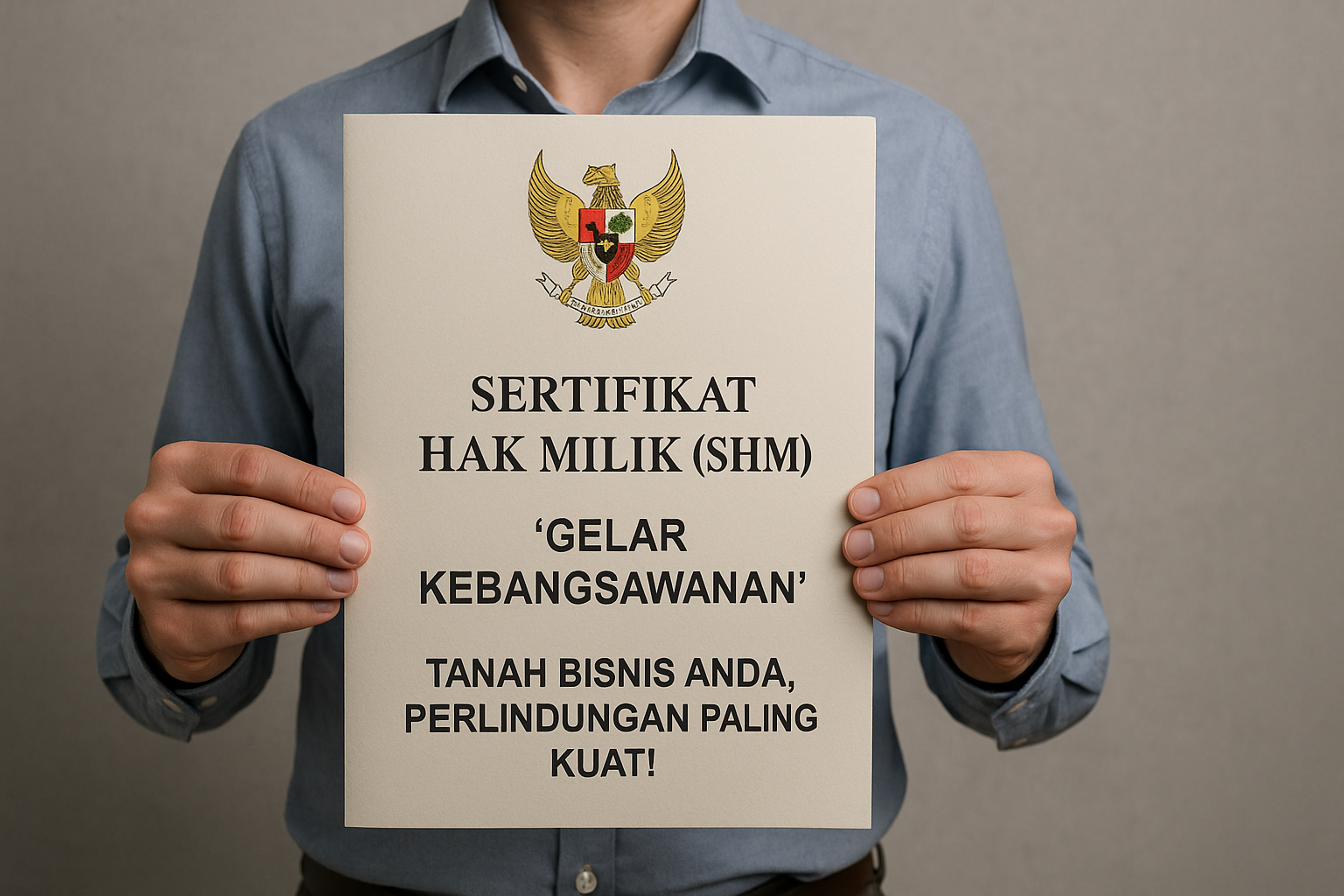 Ilustrasi Sertifikat Hak Milik (SHM)
