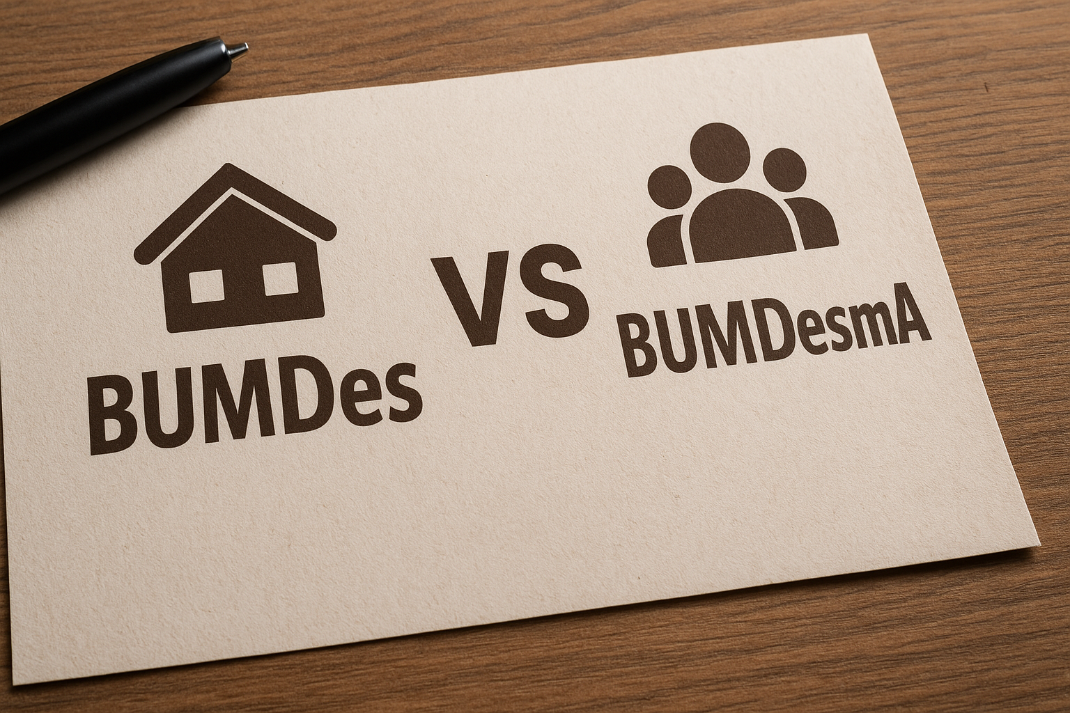 Ilustrasi Perbedaan BUMDes dan BUMDesma