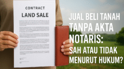 Jual Beli Tanah Tanpa Notaris: Sah atau Tidak Menurut Hukum?