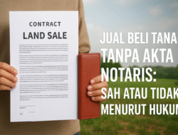 Jual Beli Tanah Tanpa Notaris: Sah atau Tidak Menurut Hukum?