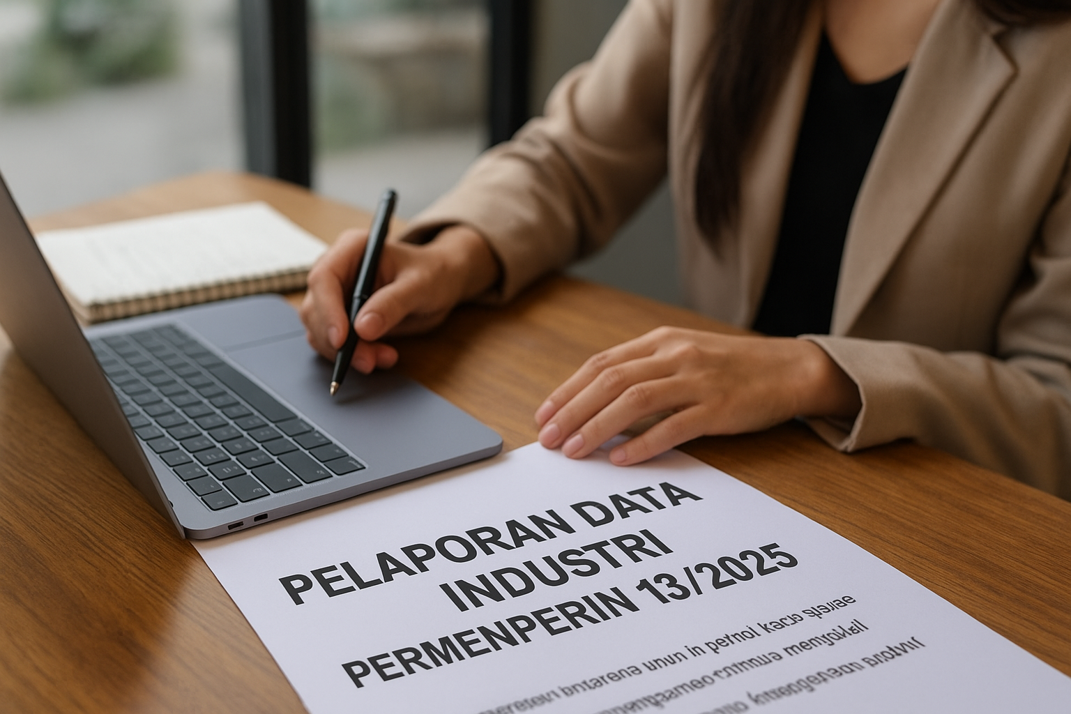 Ilustrasi Pelaporan Data Industri Permenperin 13/2025