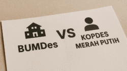 Ilustrasi Perbedaan BUMDes dan Kopdes Merah Putih