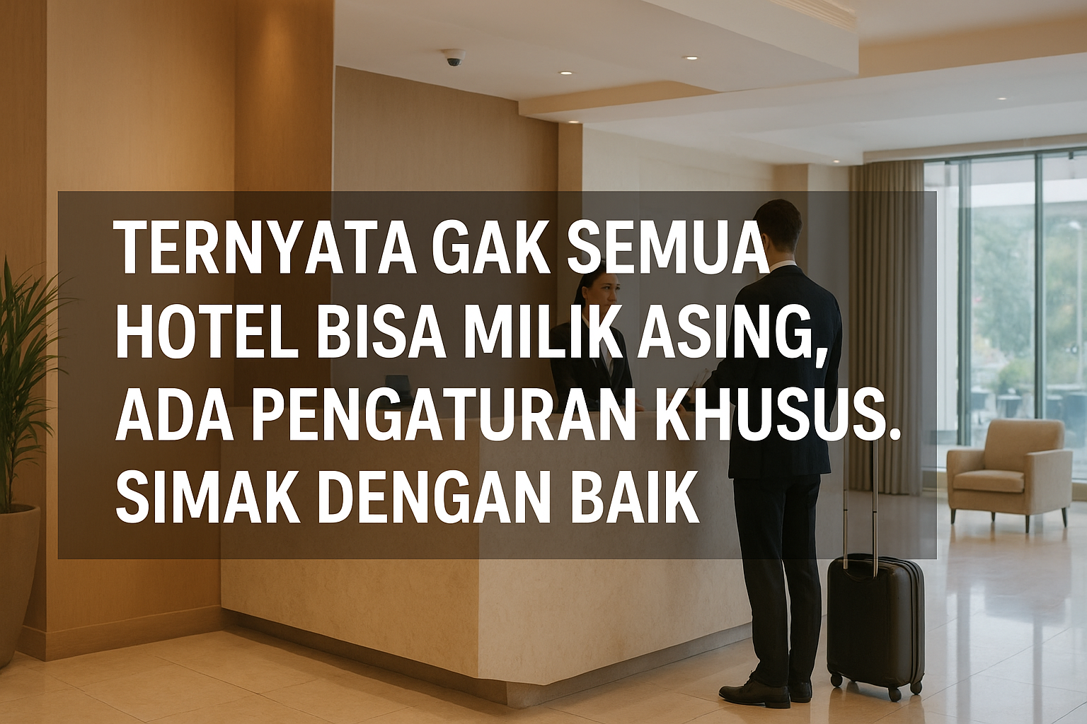 Ilustrasi kepemilikan asing hotel di indonesia