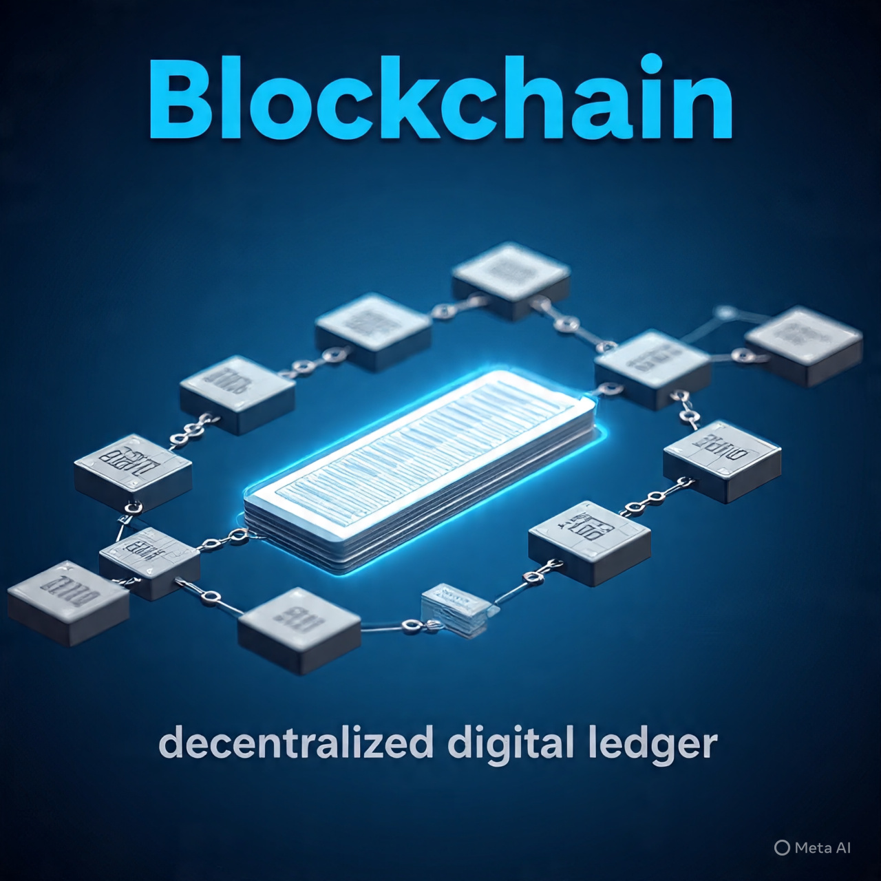 ilustrasi blockchain