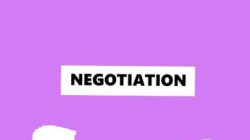 Illustration of entrepreneurs wearing formal clothes shaking hands while having meeting against purple background